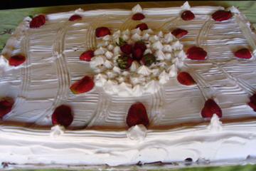 Bolo de aniversário de morango