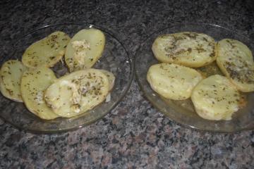 Batata rápida de microondas