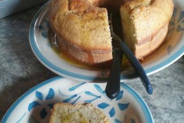 Bolo de maracujá crocante