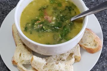 Caldo de ervilha seca