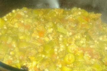 Quiabo com carne