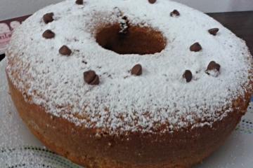 Receita de bolo de baunilha com gotas de chocolate – Panelaterapia