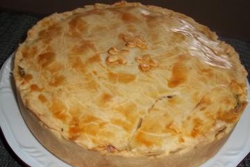 Empadão de palmito e presunto