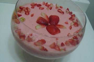 Mousse de morango