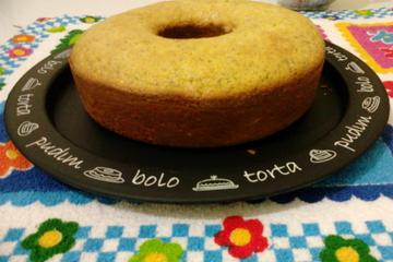 Bolo crocante de maracujá
