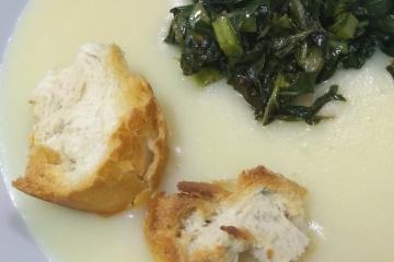 Creme de batata com queijo