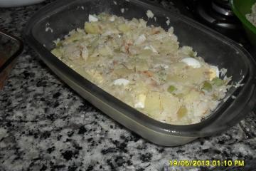 Salada de bacalhau com batata