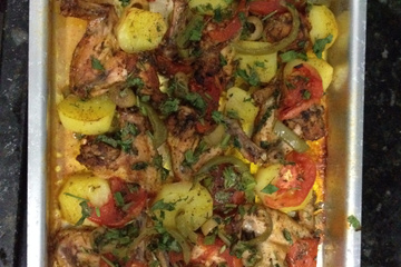 Asa de frango assada no forno