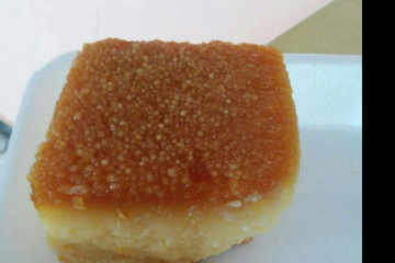 Bolo cremoso de tapioca