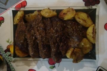Picanha na mostarda e sal grosso