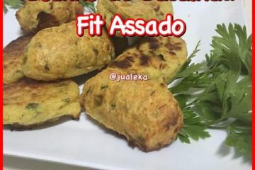 Bolinho assado de bacalhau