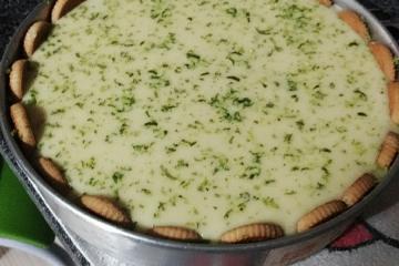 Torta de limão com chocolate branco