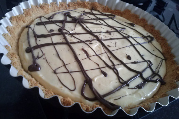 Torta gelada de maracujá