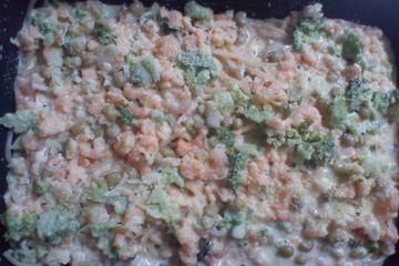 Macarrão ao molho branco com camarão