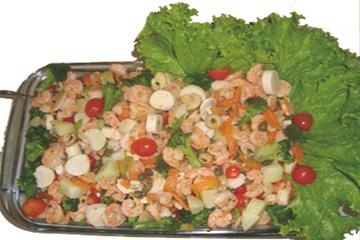 Salada de camarão
