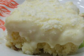 Bolo gelado com creme