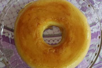 Pudim de pão no microondas