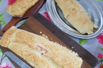 Pão recheado de frios