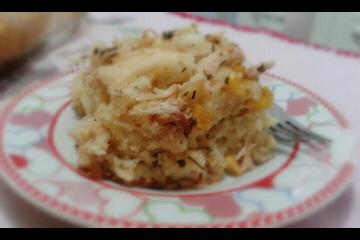 Torta de frango cremosa da Aline