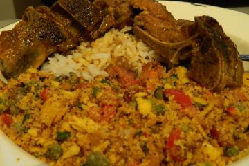 Farofa de feijão andu