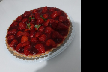 Torta de morango prática