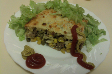 Torta de carne moida
