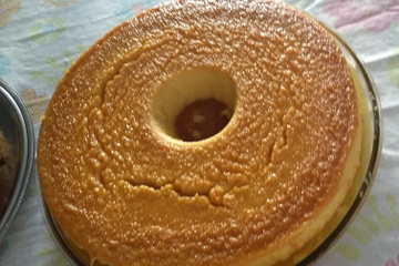 Pudim de pão rápido e simples