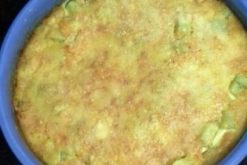 Souflé de chuchu em pedaços