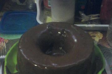 Bolo de chocolate de liqüidificador