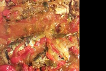 Sardinha na panela de pressão (igual as de lata do mercado)