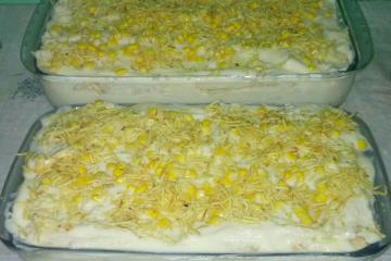 Torta salgada com pão de forma