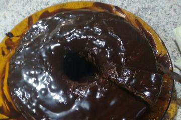 Bolo de chocolate tradicional