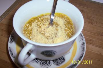 Sopa purê de abóbora cabotiá