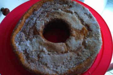 Bolo de laranja com casca