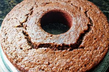 Bolo de banana e cacau