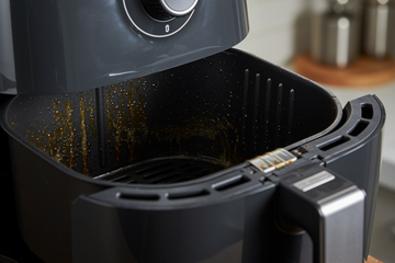 Pouca gente sabe: a parte de cima no interior da airfryer também deve ser limpa