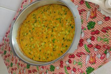 Ometele light de forno com abobrinha - Bavaresco