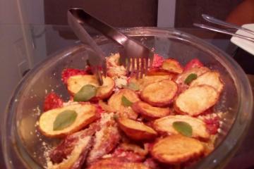 Calabresa com batata na panela de pressão