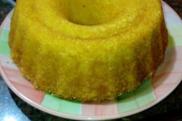 Bolo de milho e milharina