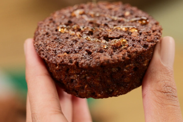 Bolinho funcional de banana e canela