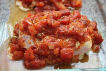 Filé de frango à parmegiana