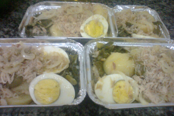 Salada de bacalhau do Junior