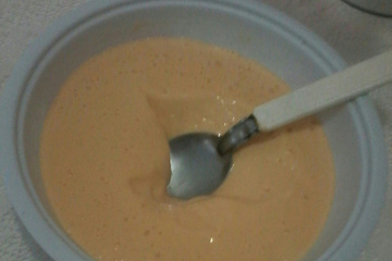 Mousse de leite em pó