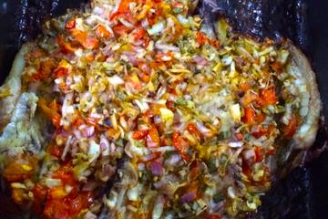 Peixe assado à moda pantaneira