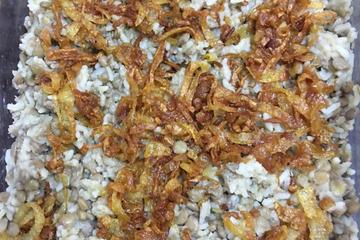 Arroz com lentilha à moda Árabe