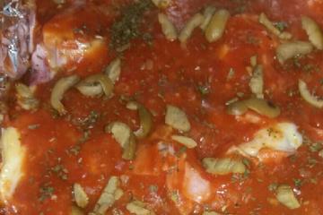 Filé de merluza à parmegiana