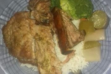 Costelinha de porco assada