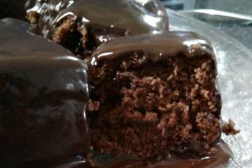Bolo de chocolate de liquidificador