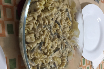 Macarrão com shitake