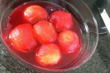 Maçã com gelatina